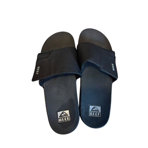 Reef Mens Slide Sandals Black Non-Slip Rubber Casual Footwear Size 11 - Picture 5 of 6